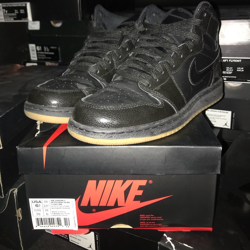 Jordan 1 Black 6.5gs